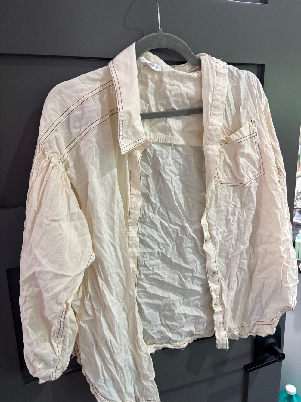 Altar'd State Cream Lightweight Blouse